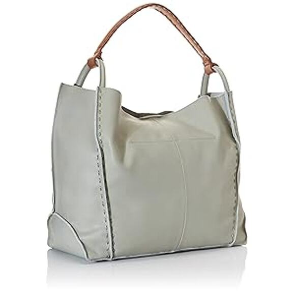 NEW The Sak Los Feliz Leather Tote Oversized Meadow Green Boho Hobo **READ** - Picture 1 of 14